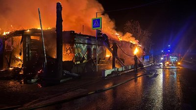 У селі Кваси на Закарпатті згорів ресторан «Бокораш» У селі Кваси на Закарпатті згорів ресторан «Бокораш»