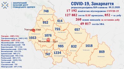 За добу від коронавірусу одужало 177 закарпатців, 9 людей померло За добу від коронавірусу одужало 177 закарпатців, 9 людей померло