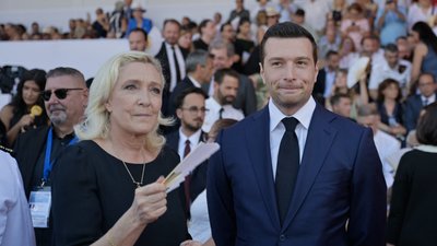 Марін Ле Пен та Жордан Барделла