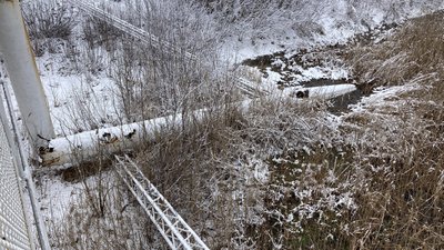 в ізюмі впала опора мосту