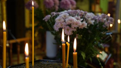 Поховання, траур, смерть, свічка