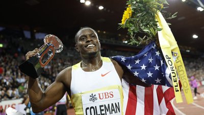 Крістіан Коулмен, чемпіон сезону Діамантової ліги на 100 м