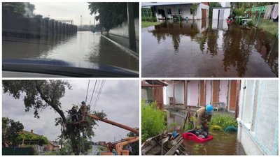 На Донеччині рятувальники ліквідують наслідки негоди