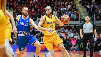 Ілля Сидоров у відбірковому матчі збірної України з Італією перед ЧС-2023.