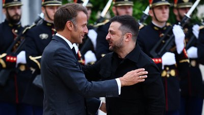 Володимир Зеленський та Еммануель Макрон