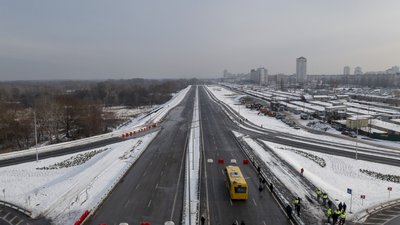 На Оболоні в Києві відкрили рух новою ділянкою Великої кільцевої дороги