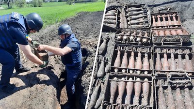 Житель Харківщини знайшов на городі арсенал часів Другої світової війни