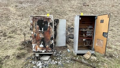 Спалене спецобладнання залізниці на Тернопільщині Спалене спецобладнання залізниці на Тернопільщині