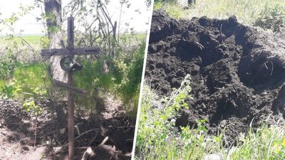 На Харківщині знайшли могили шести військових РФ: серед убитих — підполковник