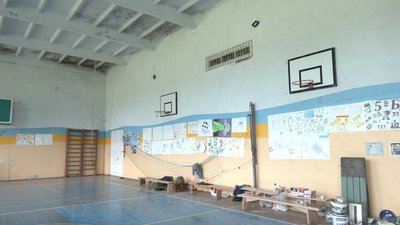 Спортзал у Солотвинському ліцеї