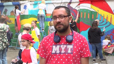В Одесі створюють новий мурал за мотивами творчості Марка Шагала