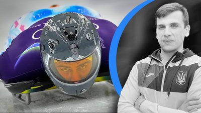 На шоломі Гераскевича зображений загиблий спортсмен з Полтавщини Олексій Хабаров