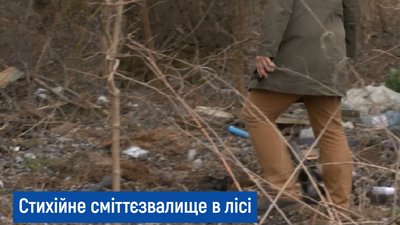 Житель села Срібне Чернігівського району знайшов стихійне сміттєзвалище і викликав поліцію