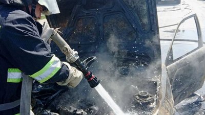 У Запорізькій області внаслідок ДТП згорів Ланос