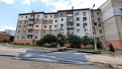 Ремонт даху миколаївського будинку. Найняти шамана, щоб він відганяв тучі – Рєпін Ремонт даху миколаївського будинку. Найняти шамана, щоб він відганяв тучі – Рєпін