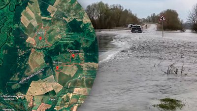 Автобус на Чернігівщині: 3 села без транспортного сполучення через підйом води у річці