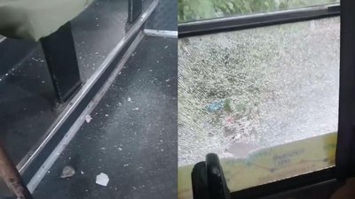 Відмовили у проїзді: в Одесі чоловік розбив вікно маршрутки через карантинні обмеження