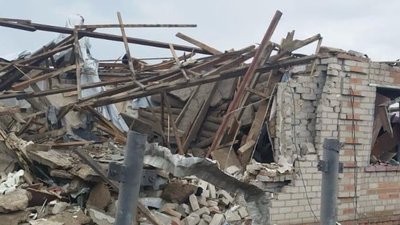 Будинок, зруйнований внаслідок російських ударів, Харківська область, 25 жовтня 2025 року