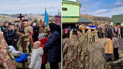 На Закарпатті попрощалися із полеглим на війні Юрієм Дердюком