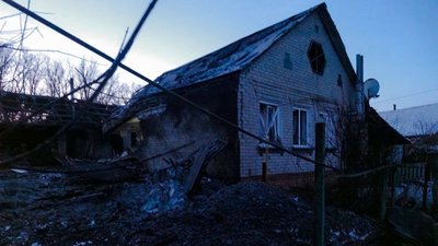 Наслідки пожежі у Великому Бурлуку на Харківщині Наслідки пожежі у Великому Бурлуку на Харківщині