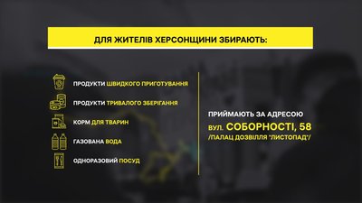 У Полтаві збирають допомогу для жителів Херсонщини У Полтаві збирають допомогу для жителів Херсонщини