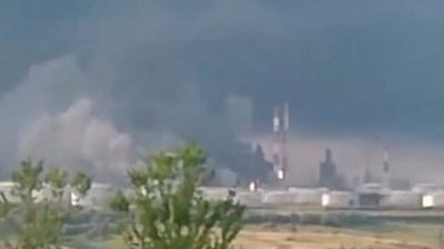 Сизранський НПЗ, Самарська область, Росія нафта, атака, ураження, дим, пожежа