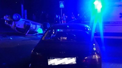 Від удару одна з автівок перекинулася – у Черкасах сталася ДТП