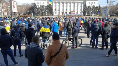 Жителі Херсона та області продовжують виходити на мирні мітинги проти окупації російських військових