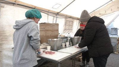В Івано-Франківську "мальтійці" розгорнули польову кухню