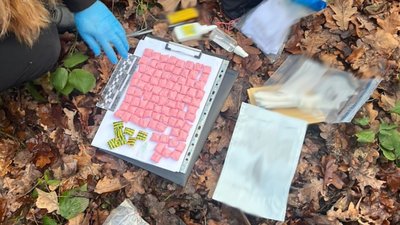 Наркотики, які виявили в дівчини під час затримання