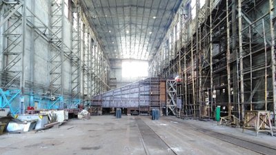 У Миколаєві відновлюють найбільший в Україні сухий док У Миколаєві відновлюють найбільший в Україні сухий док