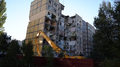 Демонтаж, під'їзд, багатоповерхівка, «шахед», Дніпро