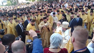 Варфоломій та Епіфаній відслужили спільну літургію у Києві
