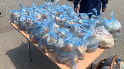 На Донеччині, при храмі УПЦ, роздають благодійні обіди
