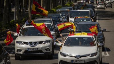 В Іспанії відбувся антиурядовий автопробіг проти карантину