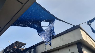 На Комунальному ринку у Харкові — пожежа На Комунальному ринку у Харкові — пожежа