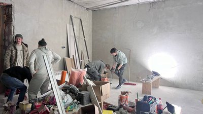 Ремонт у приміщенні майбутнього барбершопу
