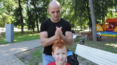 Андрій Орлов з сином Андрій Орлов з сином