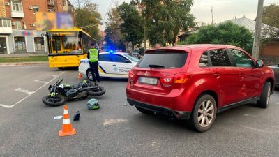 17-річний мотоцикліст у Полтаві потрапив в аварію: що відомо