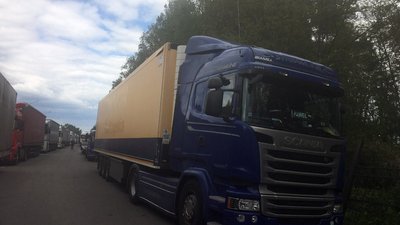 Польські перевізники розпочали акцію протесту на ПП "Дорогуськ-Ягодин" Польські перевізники розпочали акцію протесту на ПП "Дорогуськ-Ягодин"