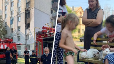 Пожежа у дев'ятиповерхівці у Харкові: підлітка забрали до лікарні