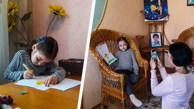 Семирічна кропивничанка продає малюнки, щоб купити бронежилети для українських військових