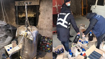"Майже на пів мільйона гривень". На Одещині вилучили підробний алкоголь та безакцизні цигарки