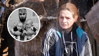 Ольга Крівогуб втратила чоловіка і трьох дітей під час удару РФ по Богодухову 10 лютого