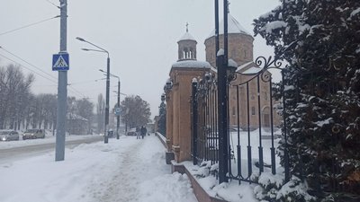 Зима, місто, Дніпро