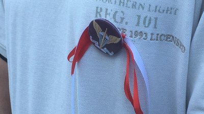 Житомиряни із червоно-білими стрічками та закликами вийшли підтримати білоруський народ Житомиряни із червоно-білими стрічками та закликами вийшли підтримати білоруський народ