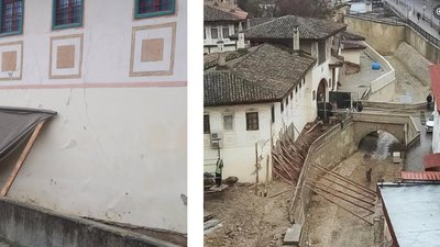 Окупанти в Криму пошкодили будівлю історичного Ханського палацу під час реставрації Окупанти в Криму пошкодили будівлю історичного Ханського палацу під час реставрації