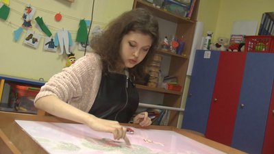 Наталя Рула створює мультфільми з 13-ти років. Фото: Суспільне. Поділля. Наталя Рула створює мультфільми з 13-ти років. Фото: Суспільне. Поділля.