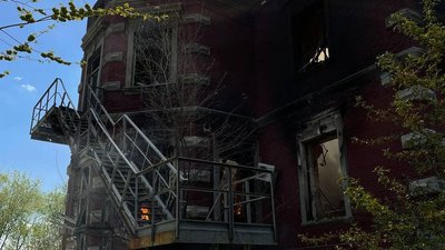 Російські військові знищили Лисичанський протитуберкульозний диспансер
