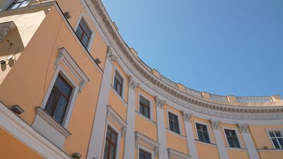 Будинок на Європейській площі, у якому стався обвал горища